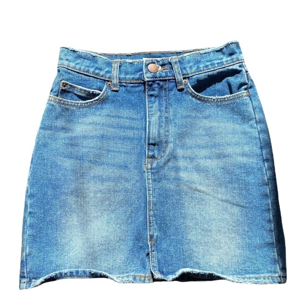 Vintage ZZ Billabong denim mini skirt SZ 24